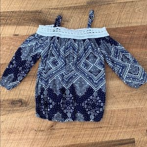 Girls’ Amy Byer Off-The-Shoulder Quarter Sleeve